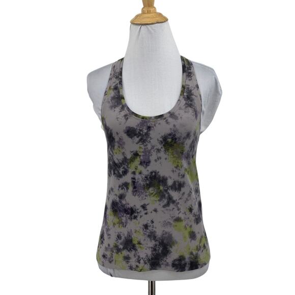 Lululemon Tank Top Womens 6 Multi Nulu Cool Racerback Tie Dye Scoop Neck Active - Picture 1 of 8